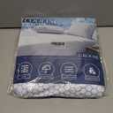 GROOSE Cooling Mattress Protector Queen, Waterproof Fitted Sheet Elasticized Mattress Pad Cover 8"-21" Deep Pocket Mattress Cover with Elastic Rubber BandQ, 60"80" (White)