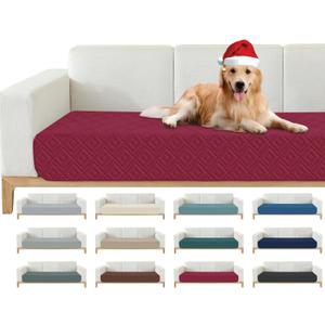 2026 Waterproof Sofa Dog Blanket (30"x70") Comfy Couch Sofa Mat for Pets with Anti-Slip Back, Universal Incontinence Lightweight Liner Pad for Furniture Car Picnic etc Durable Washable, Wine Red