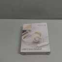 USB Headset with Microphone for PC, On-Ear Computer Laptop Headphones with Noise Cancelling Mic in-line Control for Home Office Online Class Zoom (USB+3.5mm, White)