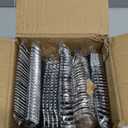 150 Silver Plastic Silverware Set - Disposable Flatware Cutlery - 50 Forks, 50 Spoons, 50 Knives - Heavy Duty Party Bulk