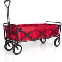 Mac Sports WTCX-201 Extended Collapsible Folding Outdoor Utility Wagon, Red
