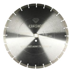 USA ADLSS 12 inch Dry or Wet Cutting General Purpose Segmented High Speed Diamond Saw Blades for Concrete Stone Brick Masonry with Arbor 1"-20mm (12")