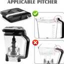 Lid Replacement for Ninja Blender 72 OZ Pitcher, Replacement Parts Top Locking Lid Cover for Ninja Blender BL642 BN701 BN751 BN801 BL610 DB751A CT610, New Model Food Processor Accessories