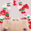 133 Pcs Cherry Themed Party Decorations Cherry Theme Balloon Arch Garland Kit for Women Bachelorette Wedding Birthday Coquette Baby Shower Summer Party Supplies