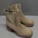 Soda ZORDY ~ Women Lug Sole Mid Heel Chelsea Fashion Elastic Sock Shaft Ankle Bootie, size 8