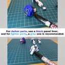 GSI Creos Gundam Marker Pour Type GM301 Black & GM302 Gray & Eraser Pen GM300 & Knock-Type EraserFlow-in Type Panel Lining Pens