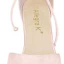 Allegra K Women's Ankle Tie Point Toe Dress Pumps, Size 9