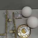 Modern Globe Wall Sconce 2 Light Bedroom Wall lamp Gold Wall Light Fixture for Living Room Kitchen Corridor Bathroom vanities Mirror