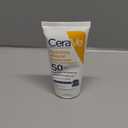 CeraVe 100% Mineral Sunscreen SPF 50 with Zinc Oxide & Titanium Dioxide, Hyaluronic Acid & Ceramides, Oil Free & Non-Greasy, Hydrating Mineral Sunscreen For Body, 5 oz