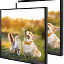 20x20 Snap Black Poster Frames Set of 2 Front-loading Frame Metal Click Frame,Coating Aluminum Profile with High Definition Plexiglass, 20x20-2pcs