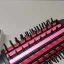 Youbella Cordless Hair Curling Iron Brush, Mini Travel Hot Straightener Comb, 3-in-1 Portable Wave Curling Wand, 1.5″ Ionic Heated Brush, USB Rechargeable Hair Curler, Gray – No Automatic Rotation