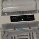 DUMOS Countertop Ice Maker, Portable 1.5L Ice Machine with Self-Cleaning, 26.5lbs/24H Fast Ice Making, 9 Bullet Ice Cubes in 6 Mins, 2 Size Options, Quiet Compact Ice Maker, White