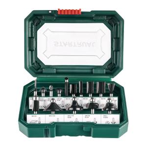 15-Piece Router Bits Set, 1/4 Inch Shank, Woodwork Tools for Professional and Beginners Carpenter