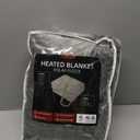 Electric Heated Blanket 72" x 84" Full Size Soft Polar Fleece Heated Blanket, 4 Heating Levels and 10 Hours Auto Off with Machine Washable - Light Grey