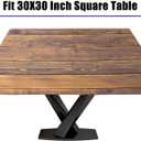 Black Waterproof Stretch Tablecloth for Square Table 30"x30", Wipeable Table Covers for Indoor Outdoor Events Holidays Decor