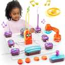 Circuit Board for Kids, SMILESSKIDDO 34 PCS DIY Electronics Exploration Kit with 70+ Projects, Physics Science Experiments Kit, School Family STEM Kits Educational Toy Gift for Kids 6+