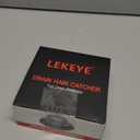 LEKEYE Drain Hair Catcher/Bathtub Drain Cover/Drain Protector for Pop-Up & Regular Drains(Patented Product) (Gray)