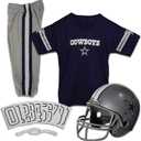 Franklin Sports NFL Youth Football Uniform Set for Boys & Girls - Includes Helmet, Jersey & Pants with Chinstrap + Numbers (Large) Only 2 Pack