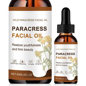 100% Pure Organic Paracress Facial Oil,Anti-Aging Face Oil for Wrinkle Reduction,Intense Hydration Skin-Targets Fine Lines, Dark Spots for All Skin Types(60ml, 2.02floz, Pack of 2