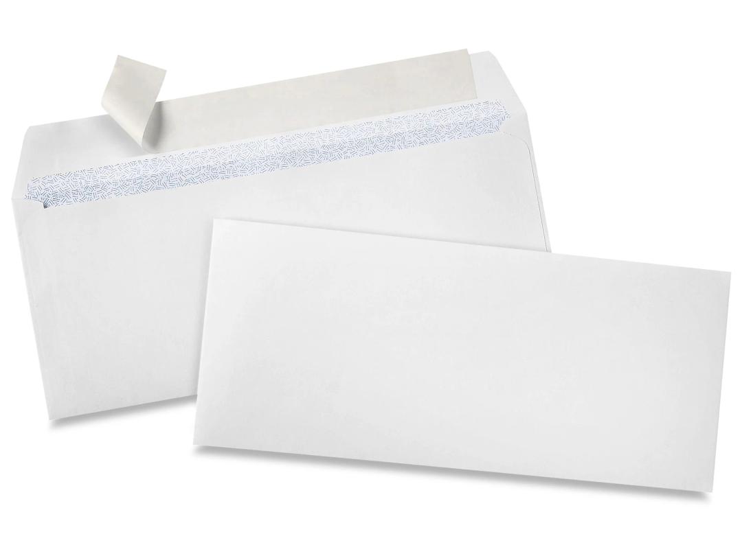 White Envelopes| 9X4 INCH Size| Pack of 100| For Documents and Letters