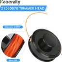 21560070 SRM Echomatic Trimmer Bump Head Compatible with Echo 21560050 200095200 10106292 SRM-225 SRM-210 SRM-235 Straight Shaft Trimmers,Weed Eater Bump Head with 0.095" Line