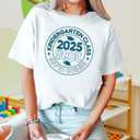 Class of 2038 Shirts Women First Day of Kindergarten Teacher Shirt Grow with Me Short Sleeve Gift Tee Tops (White, XL)