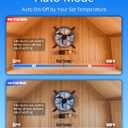 15" Attic Fan with Thermostat & Remote Control, 1800 CFM Gable Vent Exhaust Fan, Auto On/Off Based on Temperature, 2500 Sq Ft Coverage, 70W, 3 Speeds, 18-Hour Timer, Plug-and-Play