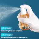 2 x Travel Spray Bottle 3 Pack 2.7oz/80ml Portable Plastic Small Spray Bottles Refillable Mini Spray Bottle Empty Fine Mist Spray Bottles for Makeup Removers, Perfume, Essential Oils Toners Rose Waters