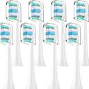 Replacement Toothbrush Heads Compatible with Philips Sonicare Replacement Brush Heads with Protective Cover Soft Dupont Bristles Electric Toothbrush Replacement Heads for Oral Health, 8 Pack