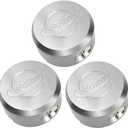 Hidden Shackle Padlock, Aluminum Alloy Hockey Puck Padlock with Stainless Steel Accessories, Designed for Outdoor use Including Truck Trailer and Gate,3 Padlocks Keyed Alike