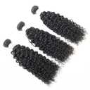 Kinkycurly Bundles Human Hair Weave Jerry Curl Hair 3 Bundles Kinky-curly 24 Inch 12A Brazilian Remy Hair Extensions Natural Color