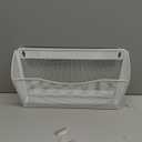 Asixxsix Under Desk Drawer, Desk Side Storage, Hanging Desk Organizer, Clamp On Desk Organizer, Mesh Metal Desk Drawer, Side Desk Organizer for Office and Home (White)