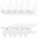 Crystal Hummingbird Ornament 5.70X3.93X1.18In Iridescent Hanging Pendant for Wedding Ceiling Decoration DIY Transparent Acrylic Bird Decor