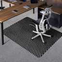 BesWin Office Chair Mat for Carpet, 48" x 36" Computer Desk Chair Mat for Low Carpeted Floors, Thick and Sturdy Carpet Protector for Rolling Chairs, Easy Glide Floor Mat for Home, Gaming (Black)