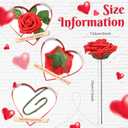 150 Pieces Artificial Roses Flowers Bulk Fake Roses with Long Stem Faux Bridal Flower Bouquets for DIY Wedding Centerpiece Arrangements Bridal Shower Party Home and Office Decor(Red)