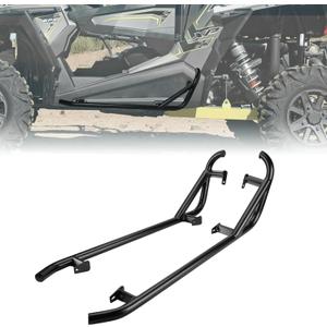 KEMIMOTO Nerf Bars Heavy Duty Black Tree Kickers Side Steps Compatible with 2014-2022 Polaris RZR XP 1000/ XP Turbo/ S900/ S1000/ Trail S 900 RZR Nerf Bars Rock Sliders Left & Right - 2 Seater