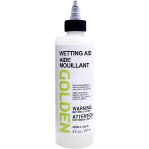 GOLDEN Wetting Aid, 8 fl. oz. Bottle, Professional Acrylic Additive