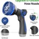 SPECILITE 150ft 304 Stainless Steel Garden Hose Metal, Heavy Duty Water Pipe with Nozzles for Yard, Outdoor - Flexible, Never Kink & Tangle, Puncture Resistant (Sliver)