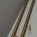 HMXBTO 36-inch/304 Stainless Steel Sliding Barn Door Handle, H-Shaped Commercial Push-Pull Glass Long Door Handle Double-Sided，Modern Shower Door Handle,Gold (Gold, 36inch/90cm)