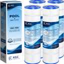 Pool Filter Cartridge Replacement for PCC105-4 Pack, for Pentair CCP420, 178584, for Pentair Clean Plus 420, for Unicel C-7471, R173576, for Filbur FC-1977, 570-0425-07, L x OD: 26"x7", 4X105 sq.ft.