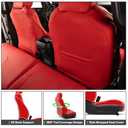 Fit for Tacoma 2024-2026 Car Seat Covers,Custom Car Seat Covers Full Set-5 Seat Car Seat Protector,Waterproof Comfortable Luxury Leather Seat Covers-Full Coverage Automotive Seat Covers Design(Red)