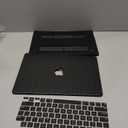 KEROM Compatible with MacBook Air 13 inch Case 2025-2022 M4 M3 M2 A3240 A3113 A2681, Textured Elegant Luxury Crocodile Skin Aligator Skin Snakeskin PU Leather Hard Shell Case & Keyboard Cover, Black