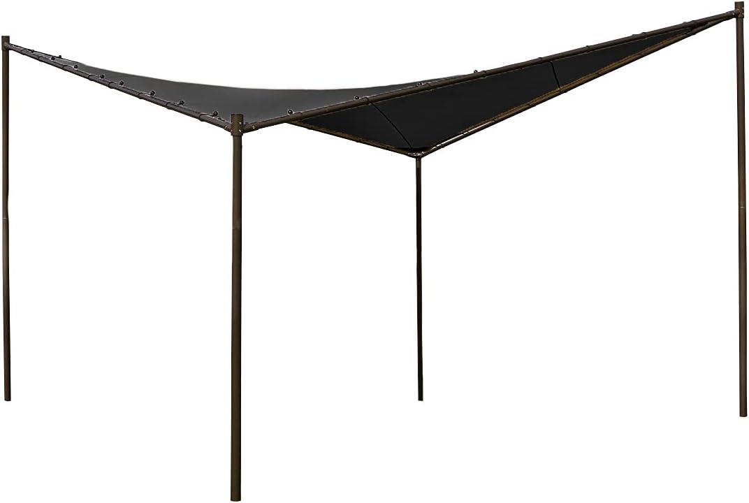 Coolaroo 99% UV Block Modern Butterfly Gazebo for Backyard, Patio and Garden with Lightweight Aluminum Frame, 13'1" X 13'1", Charcoal