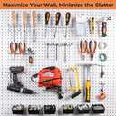 INCLY 278PCS Pegboard Accessories Organizer Kit, Peg Board Hooks Assortment with Bins for Organizing Various Tools, Fit 1/8 or 1/4 inch Pegboard for Hanging Storage, Garage Wall Attachments