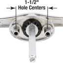 Prime-Line GD 52169 Keyed T-Handle, 5/16 In. x 4-5/8 In. Square Shaft, Diecast Construction, Chrome