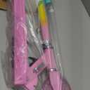 Scooters for Kids with Light-Up Wheels, Stem and Deck, Lightweight Foldable, 3 Adjustable Height Scooters for Kids 8-12 (Pink)