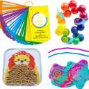 7-Piece Calm Down Corner Supplies for Kids | Anxiety Relief Tools Kit| Interactive Emotional Support Regulation Items, Fidgets for Kids, Versatile Therapy Sensory Toys for Classroom and Home