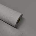 Haimin Grasscloth Wallpaper Textured 24in X 393in Fabric Contact Paper Wall Paper Textured Linen Peel and Stick Self-Adhesive Thick Vinyl Embossed Film Wallpaper (Beige Grey)