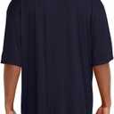 Champion Men's Athletic Short Sleeve T-Shirt, Standard Fit, Moisture Wicking, Anti Odor, Navy, X-Large Tall