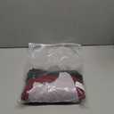 Ficerd 3 Pack Women's Short Sleeve T-Shirts, Loose Fit Crew Neck Tunic Tops Casual Solid Basic Tee Shirts Curved Hem Blouses (Large, Black, Navy Blue, Red)